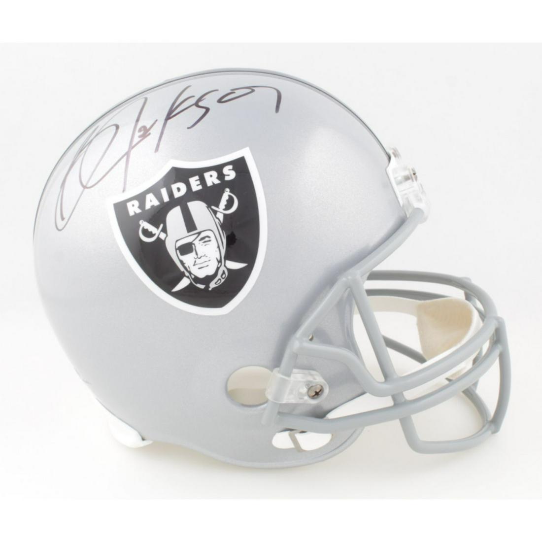 Bo Jackson Signed Raiders Full-Size Helmet (Beckett (1 of 2)