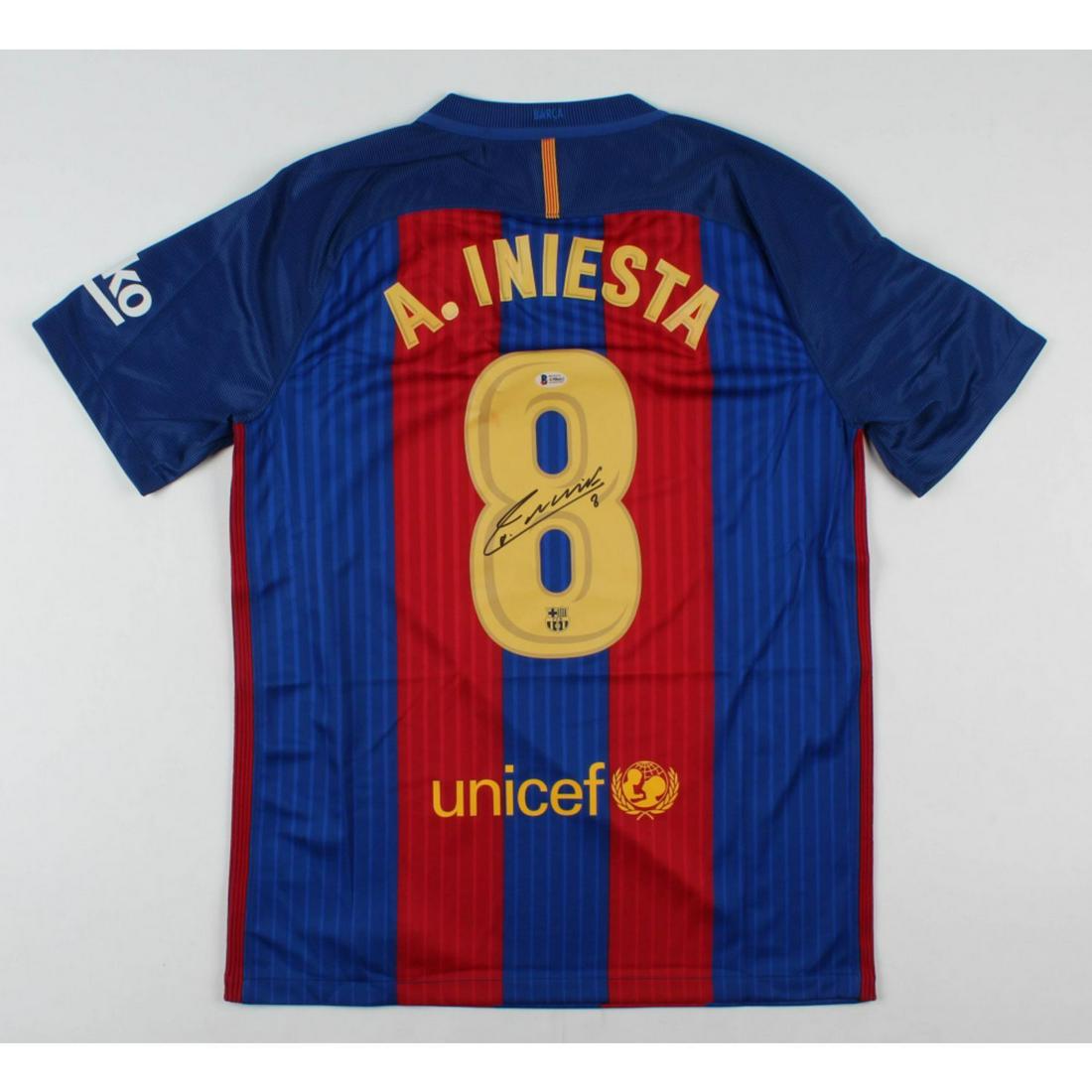Andres Iniesta Signed FC Barcelona Jersey (Beckett COA) (1 of 1)