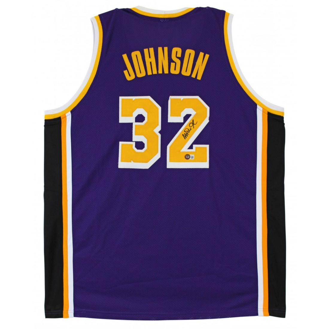 Magic Johnson Signed Jersey (Beckett Hologram) (1 of 1)