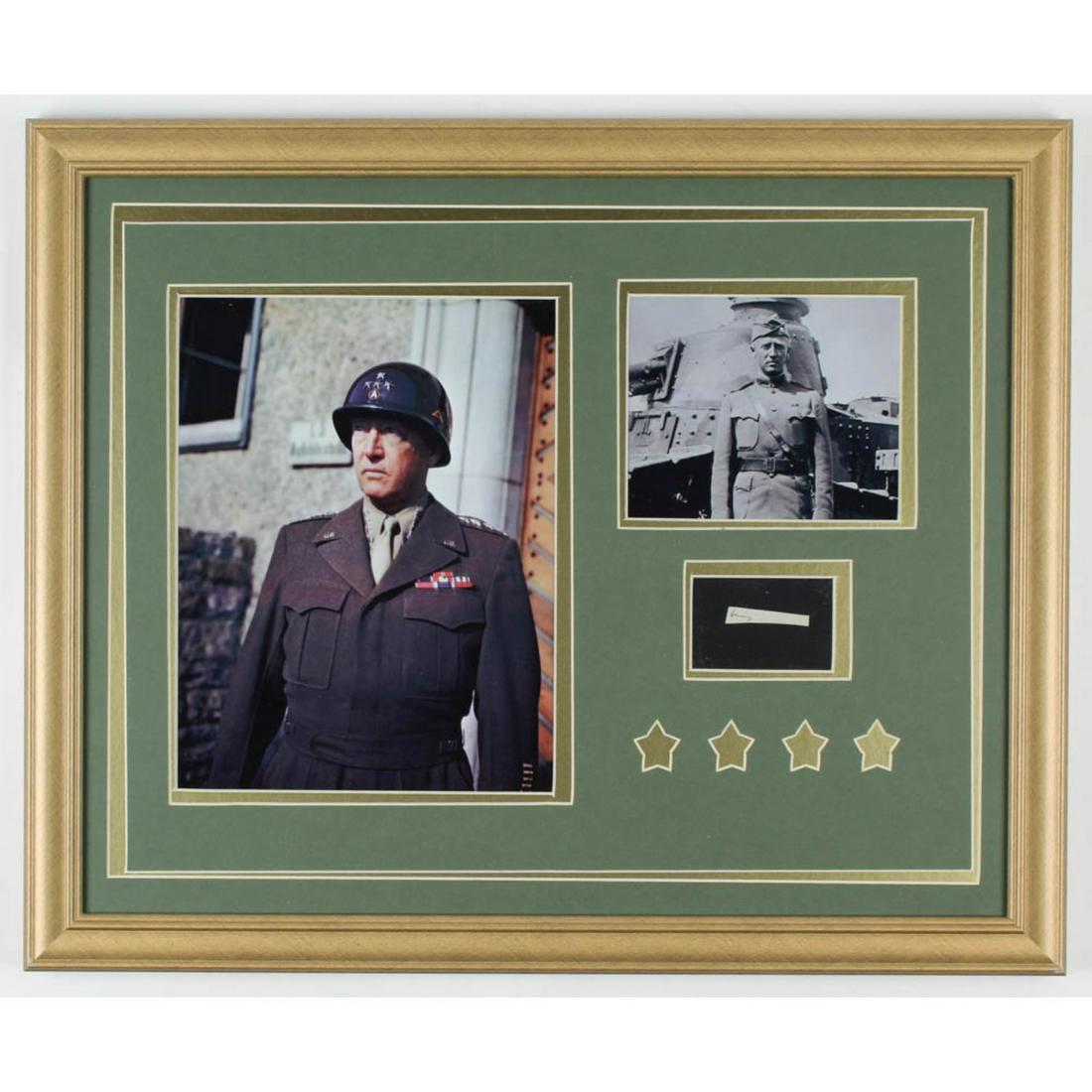 General George S. Patton 18x22 Custom Framed Display (1 of 2)