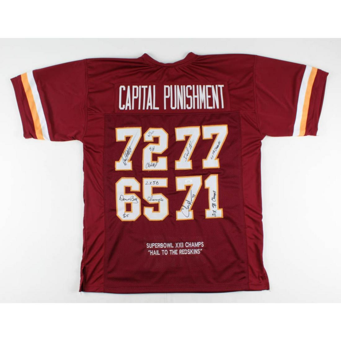 Capital Punishment Defense Jersey Signed by (4) with (1 of 2)