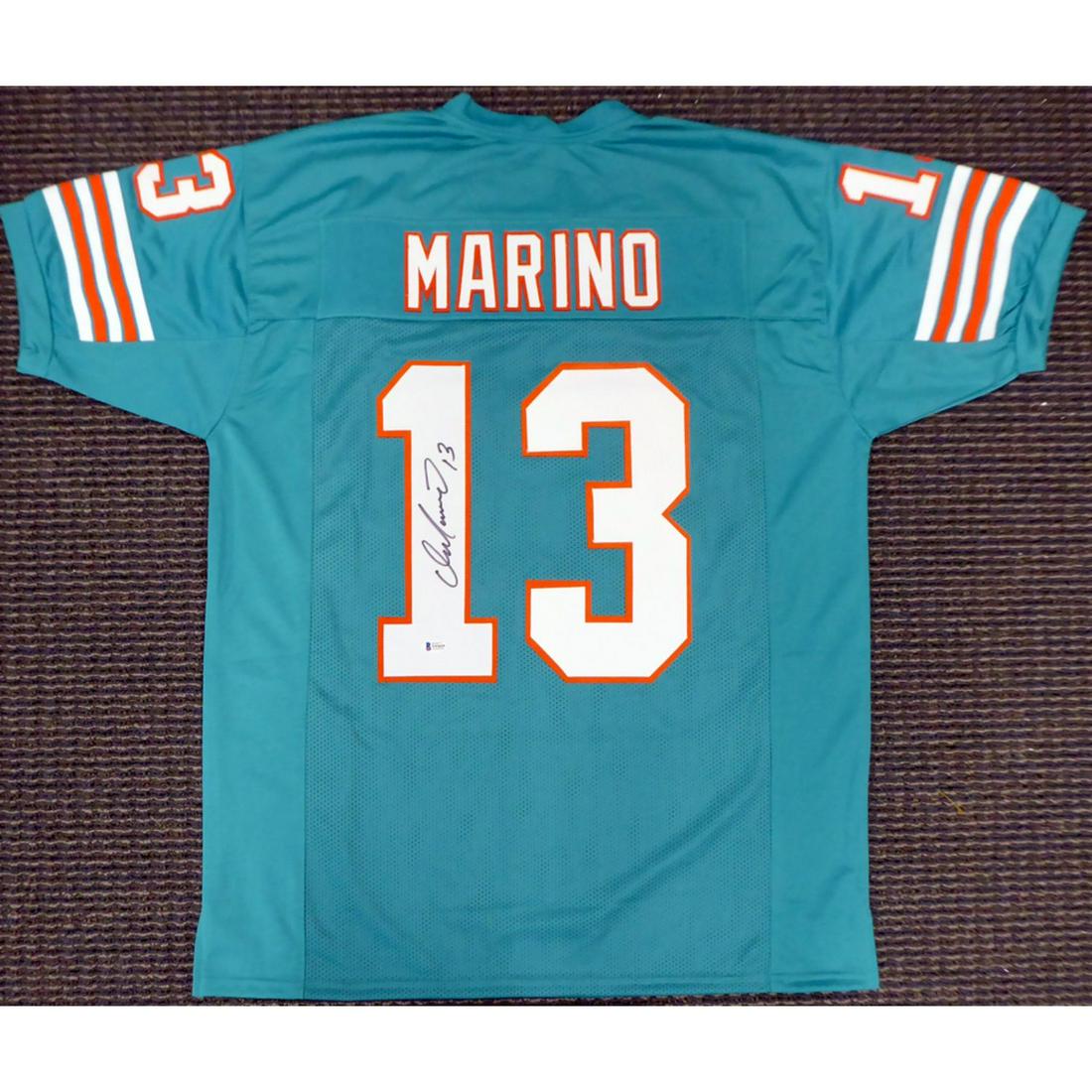 Miami Dolphins Dan Marino Autographed Teal Jersey (1 of 1)