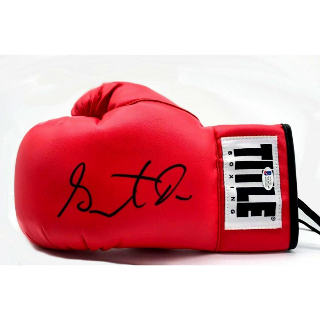 Gervonta Davis Signed Title Boxing Glove (Beckett COA) (1 of 1)