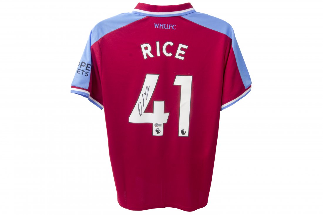 Declan Rice Signed West Ham Jersey (BAS COA) (1 of 1)