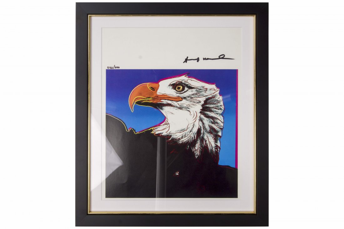 1983 Andy Warhol Original Bald Eagle Print With COA (1 of 2)