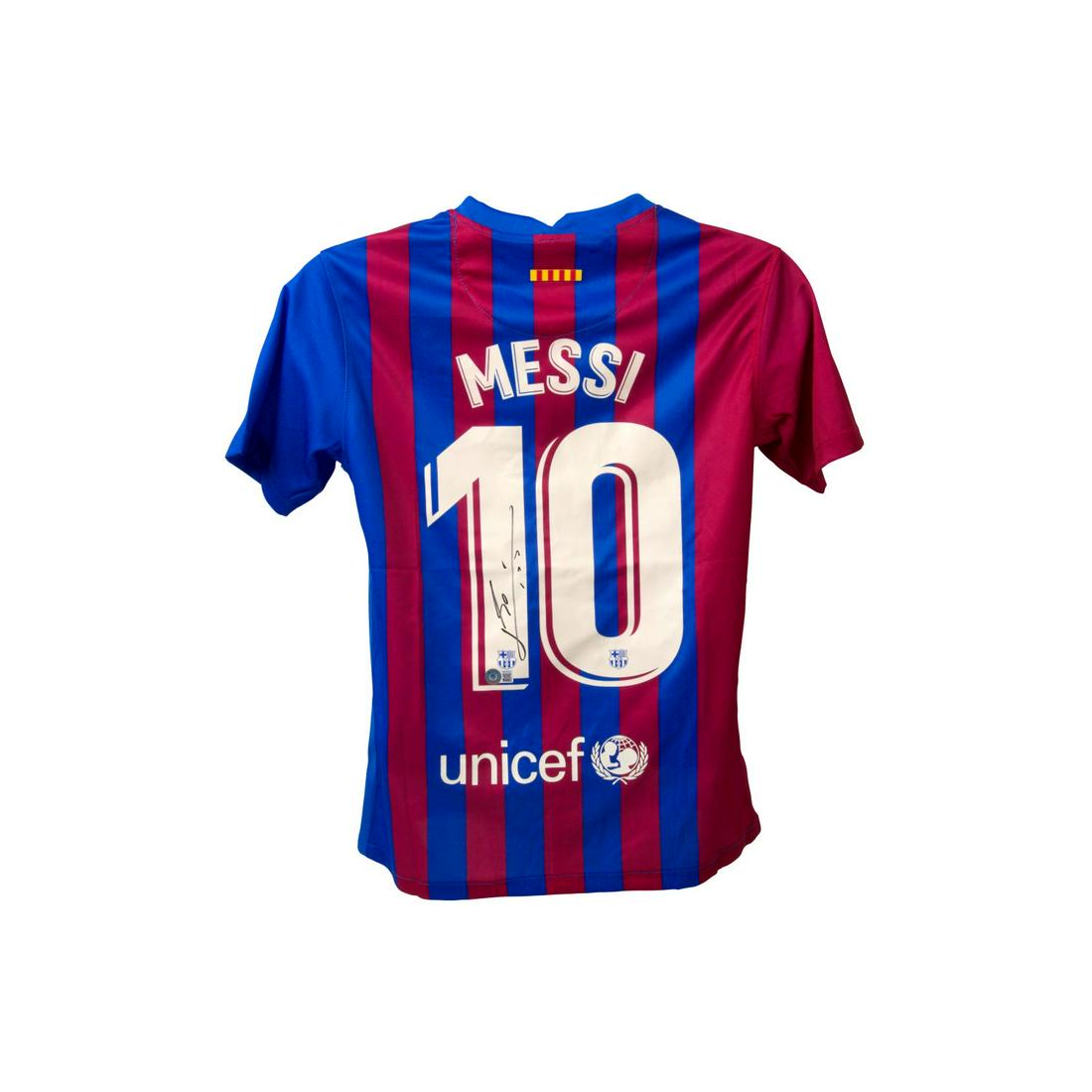 Lionel Messi Signed Barcelona Jersey (BAS LOA) (1 of 2)