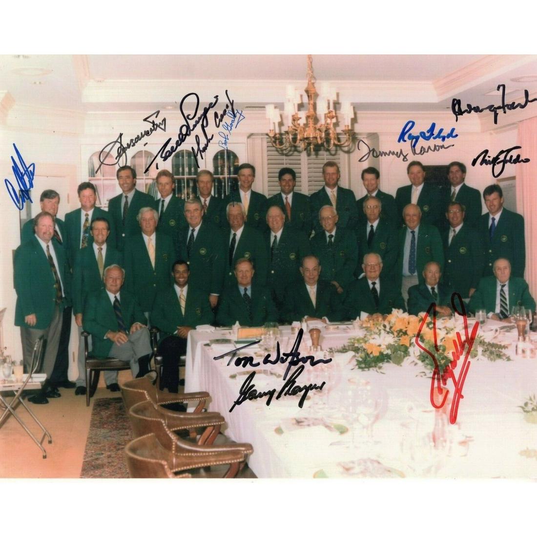 MASTERS GREEN JACKET DINNER SIGNED 8x10 PHOTO+PSA 12 (1 of 2)