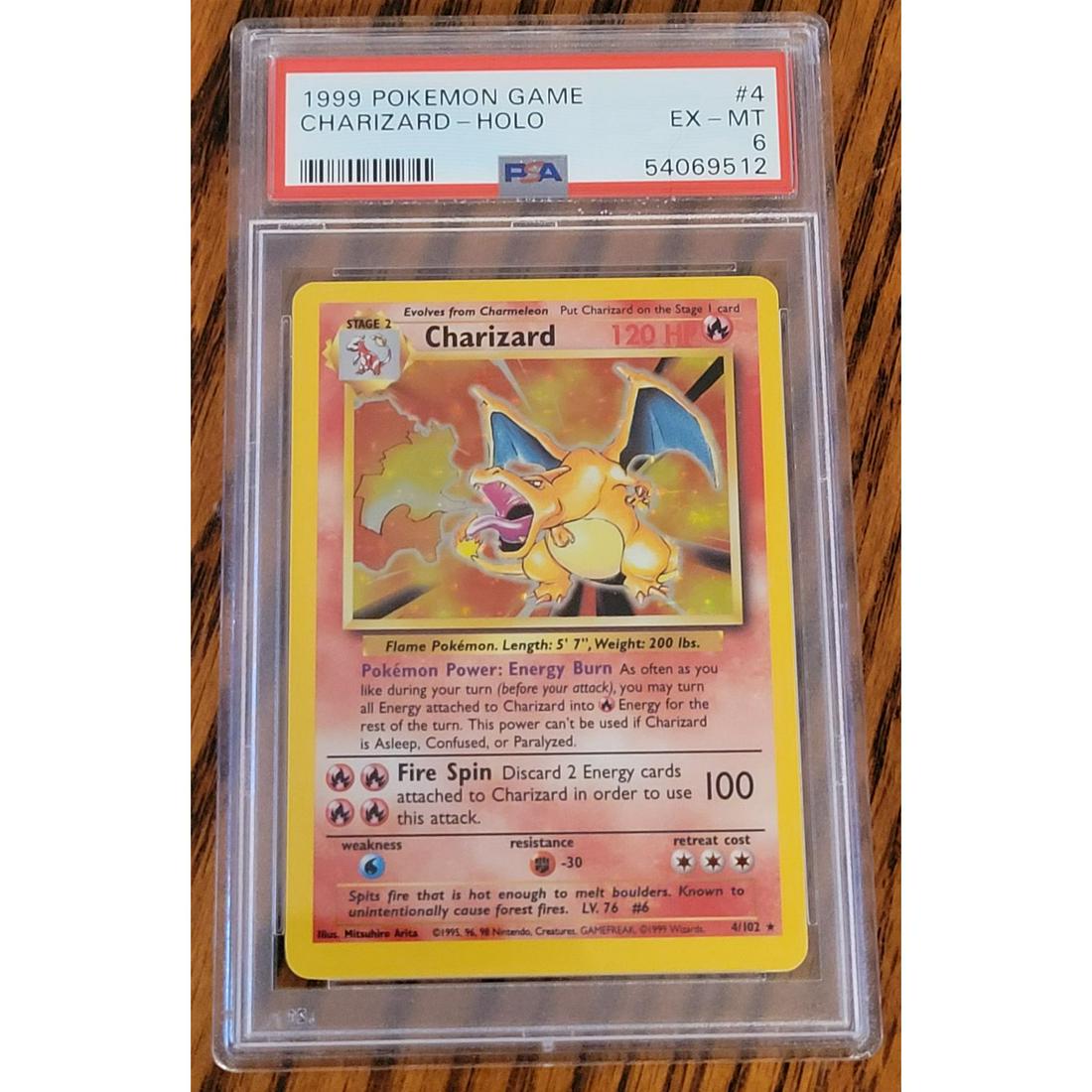 1999 Pokemon Charizard PSA 6 Holo (1 of 2)