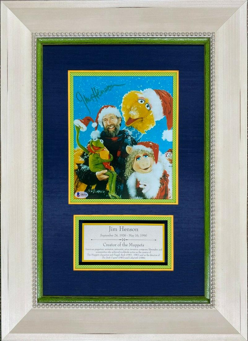 Jim Henson The Muppets Signed 8x10 Photo Framed (BAS (1 of 3)