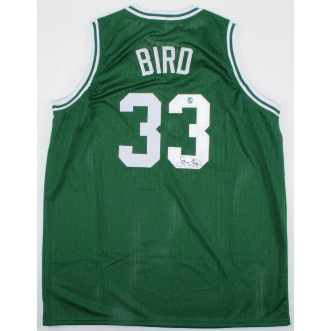 Larry Bird Signed Jersey (Bird Hologram) (1 of 1)