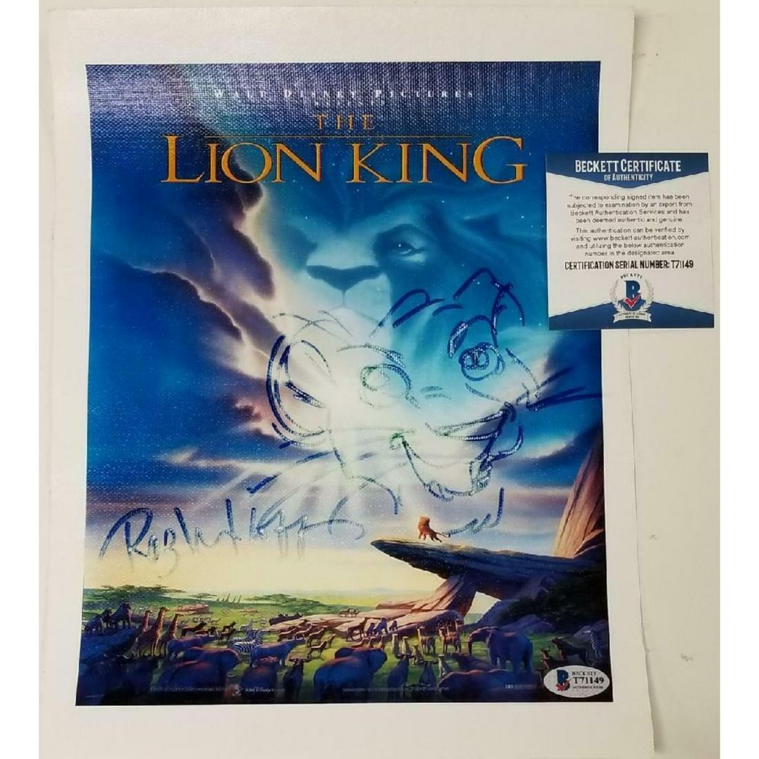ROB MINKOFF signed Lion King SIMBA SKETCH 8x10 Canvas (1 of 1)
