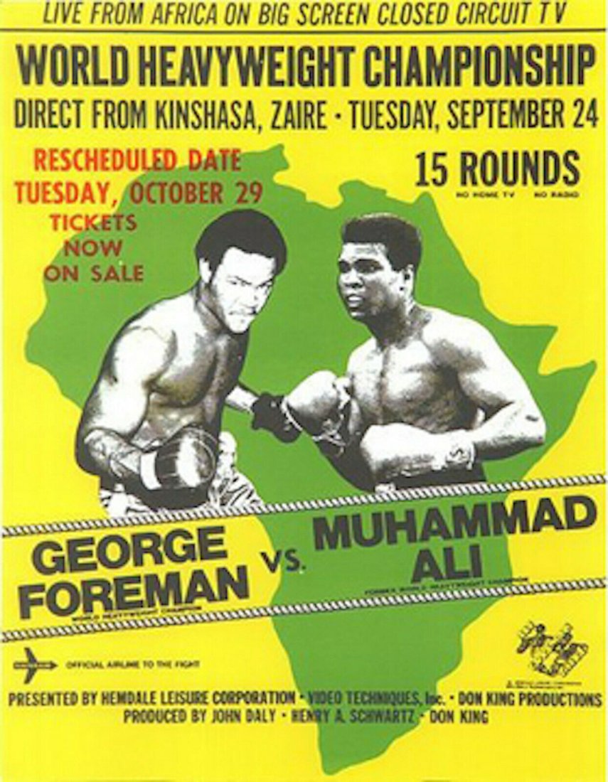 Original 1974 Muhammad Ali vs. George Foreman Closed Ci (1 of 1)