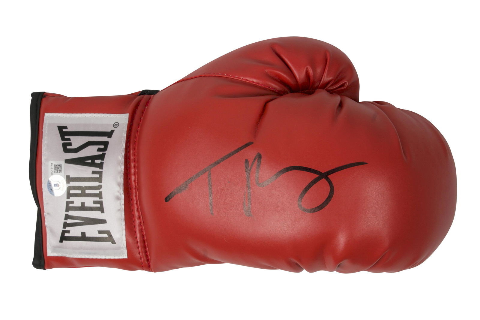 Tyson Fury Signed Red Everlast Glove (BAS WITNESS) (1 of 1)