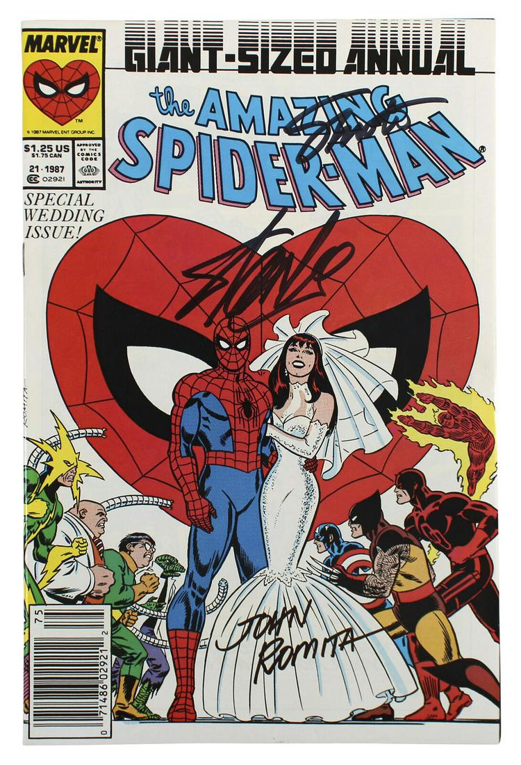 Stan Lee, Romita & Shooter Signed Amazing Spider-Man (1 of 3)