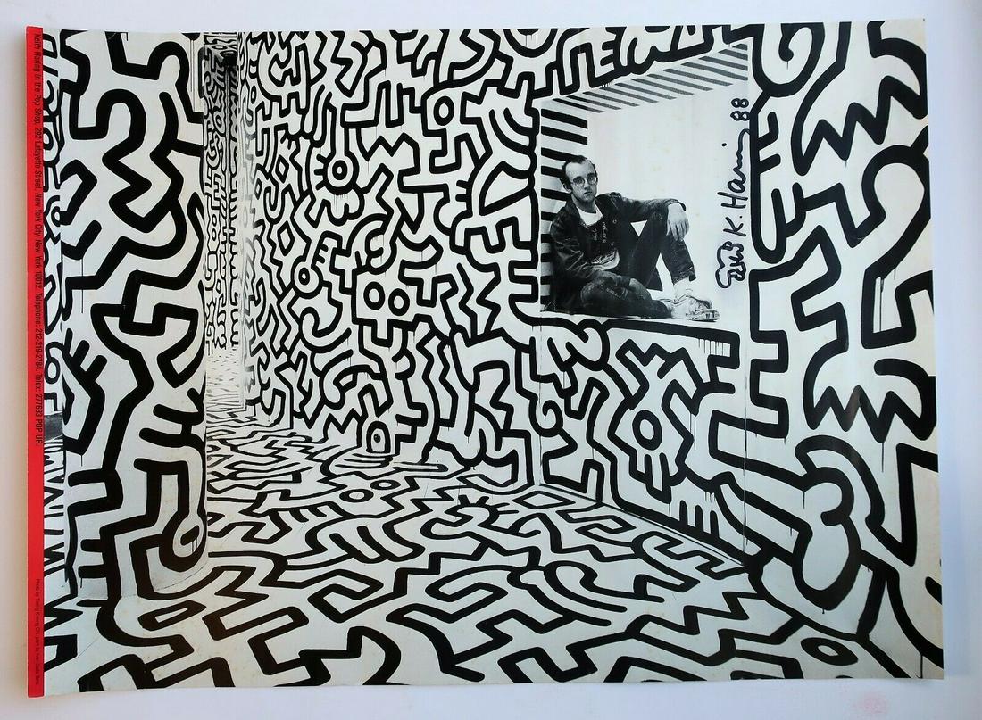 KEITH HARING SIGNED POP SHOP POSTER (1 of 1)