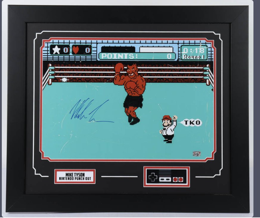 Mike Tyson Framed PUNCH OUT (fitterman hologram): Mike Tyson Framed PUNCH OUT (fitterman hologram)