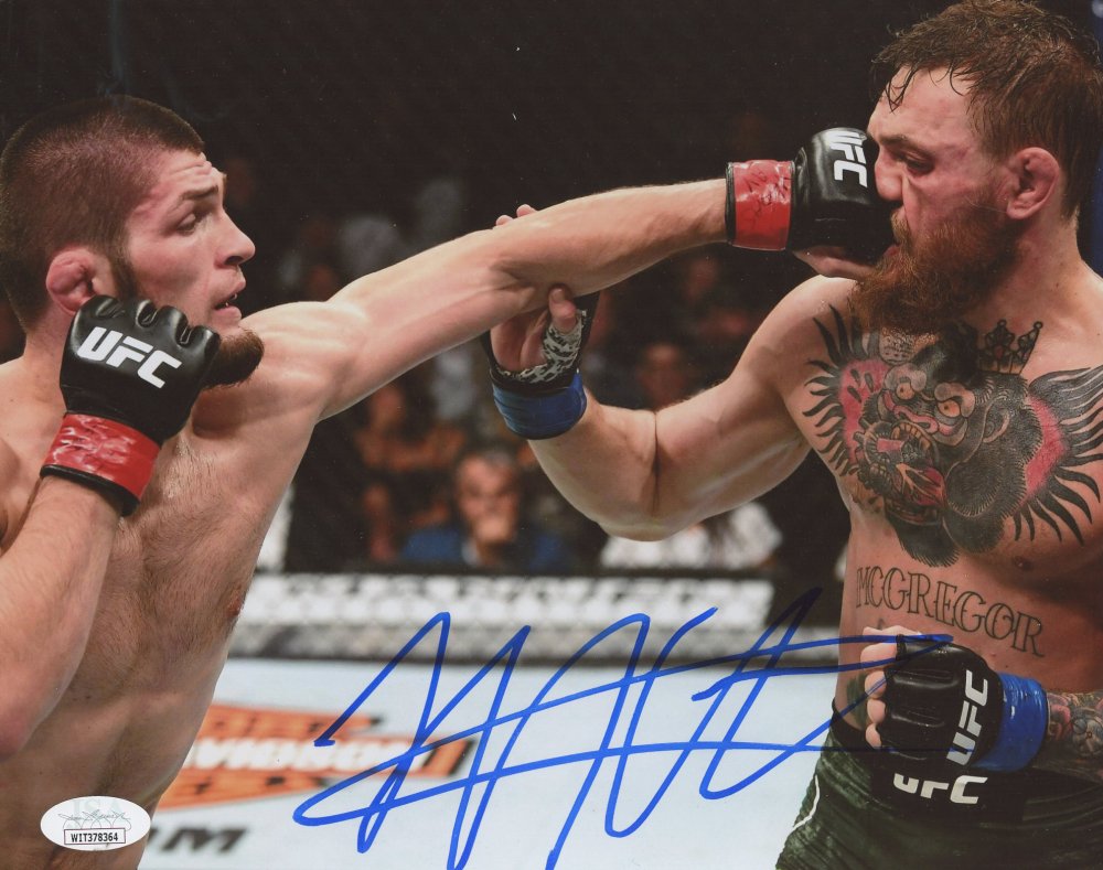 Khabib Nurmagomedov Signed UFC 8x10 Photo (JSA COA): Khabib Nurmagomedov Signed UFC 8x10 Photo (JSA COA)