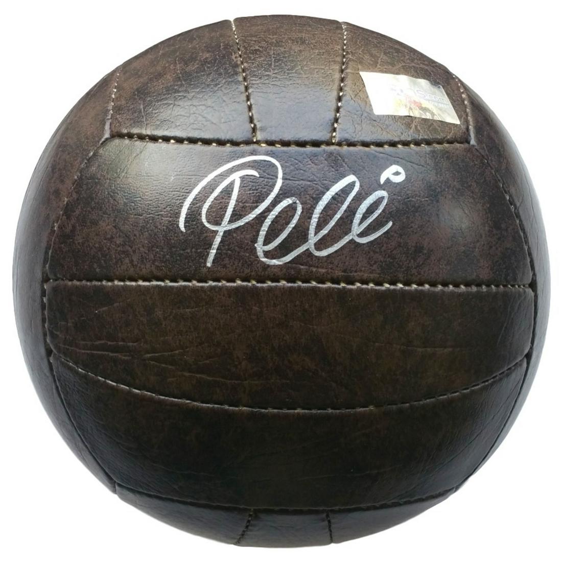 Pele Signed Vintage Soccer Ball BAS COA (1 of 1)