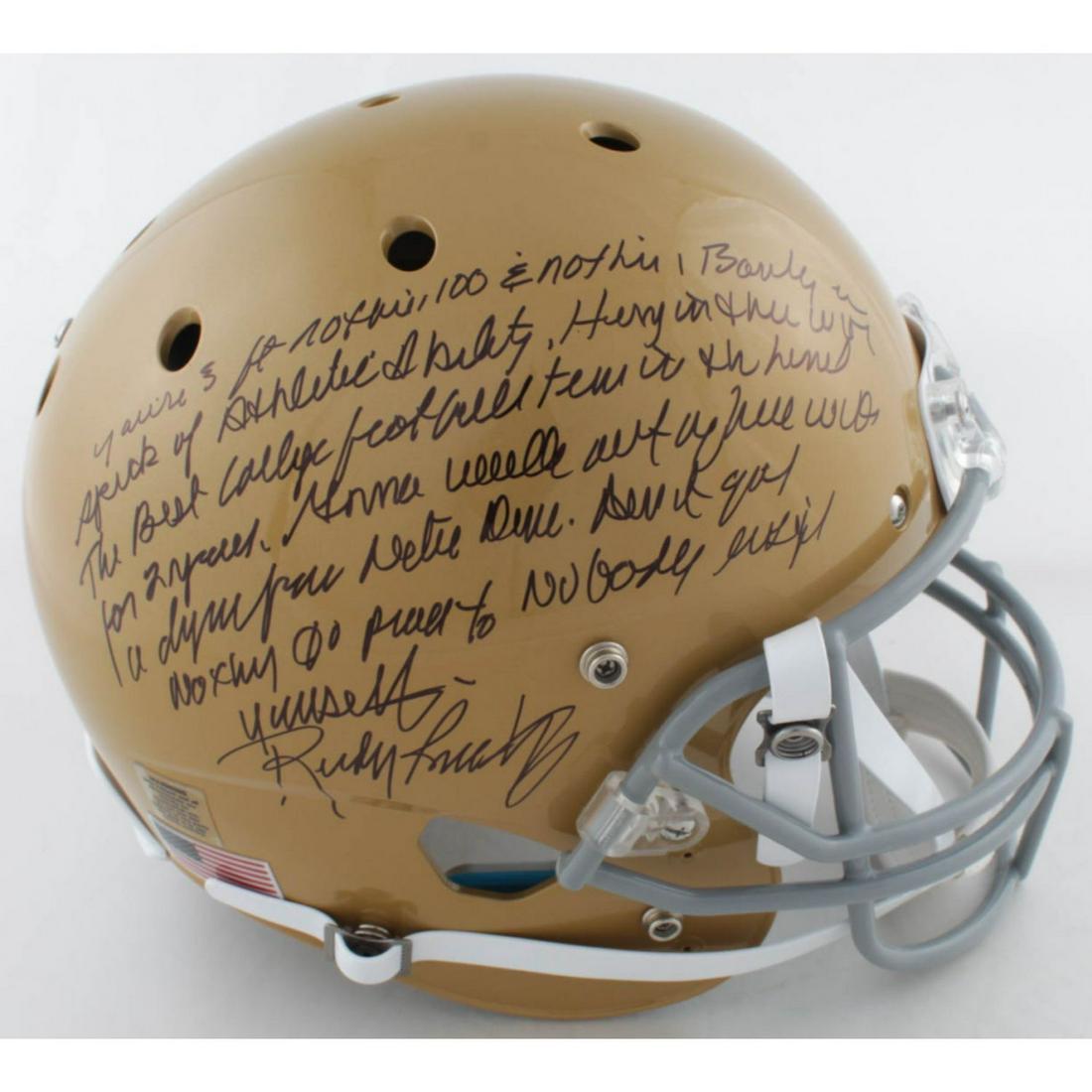 Rudy Ruettiger Signed Notre Dame Fighting Irish (1 of 1)