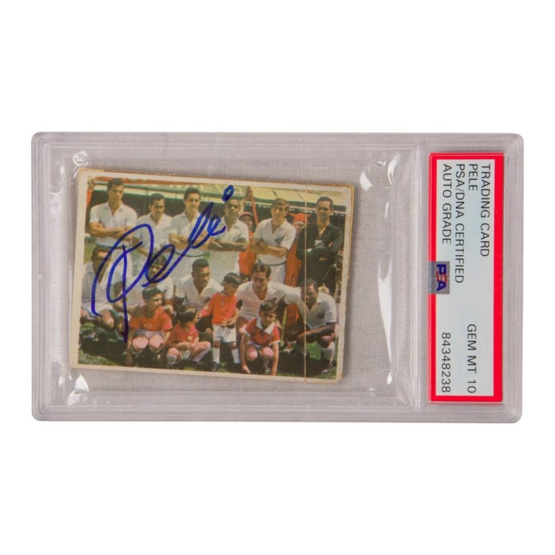 その他 PELE auto topps psa 9 Pele Signed Topps Match Attax Psa 9 Auto