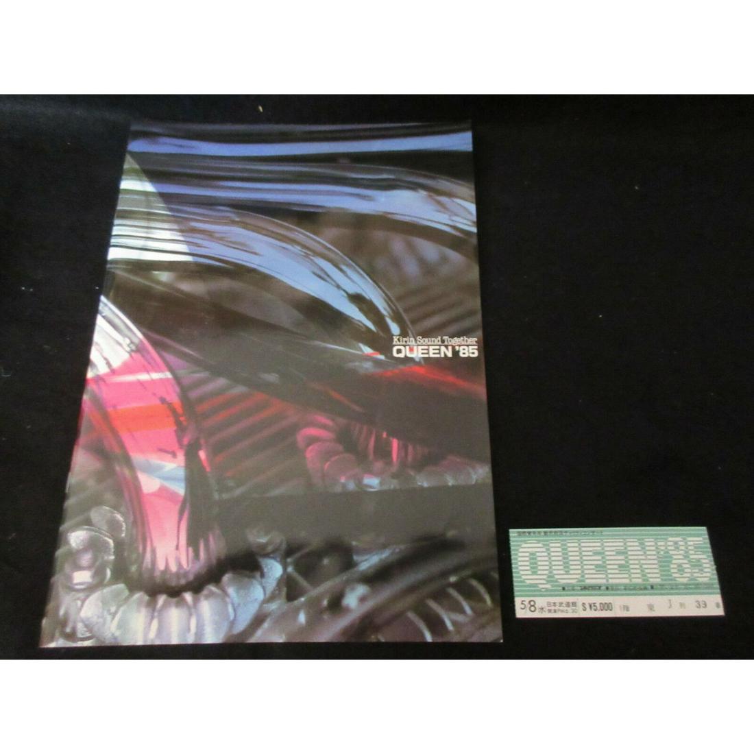 Queen 1985 Japan Tour Book with Ticket Stub Freddie (1 of 1)