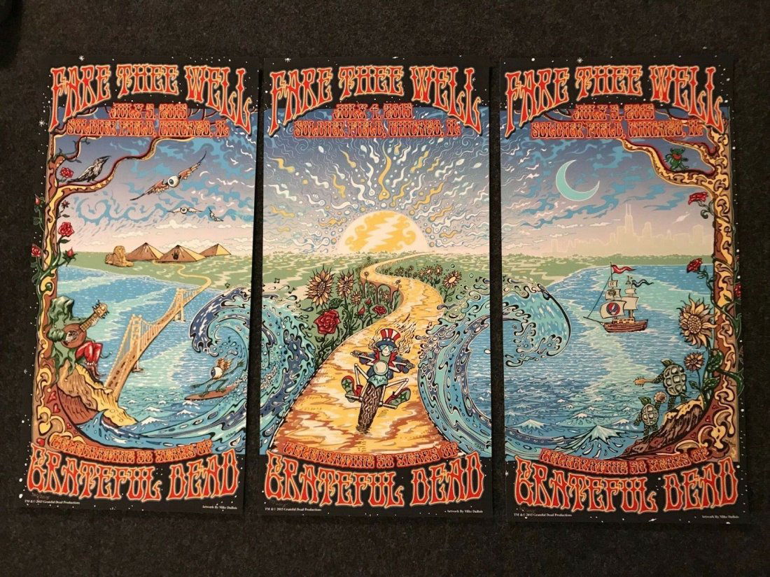 Grateful Dead " FARE THEE WELL" posters Chicago Soldier (1 of 1)