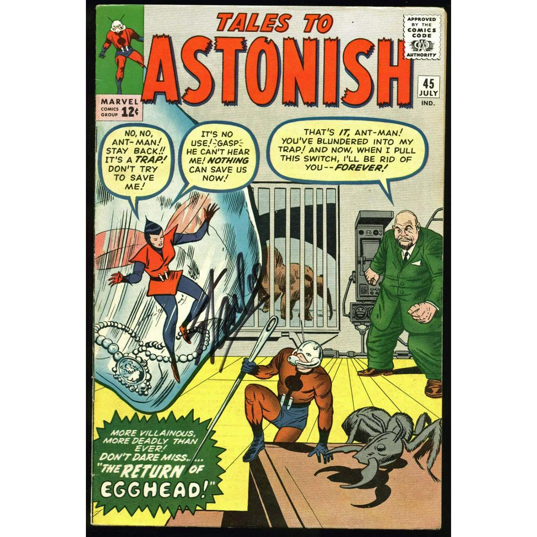 Stan Lee Signed Tales To Astonish #45 Comic Book (PSA (1 of 2)