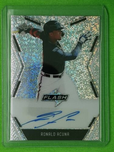 2020 Leaf Flash Ronald Acuna Auto BRAVES (1 of 1)