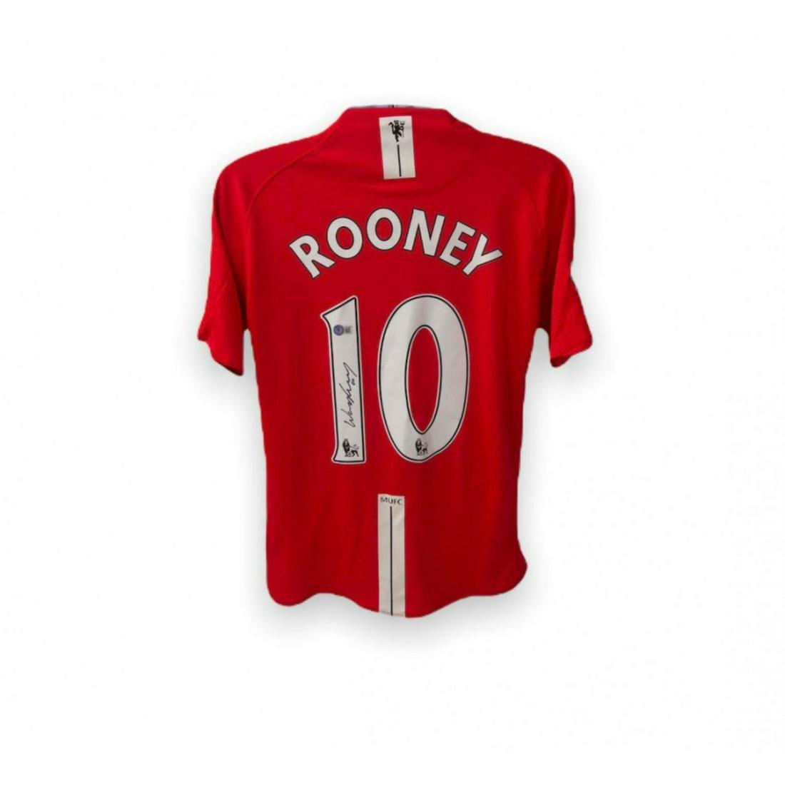Wayne Rooney Signed Manchester United Jersey (Beckett): Wayne Rooney Signed Manchester United Jersey (Beckett)