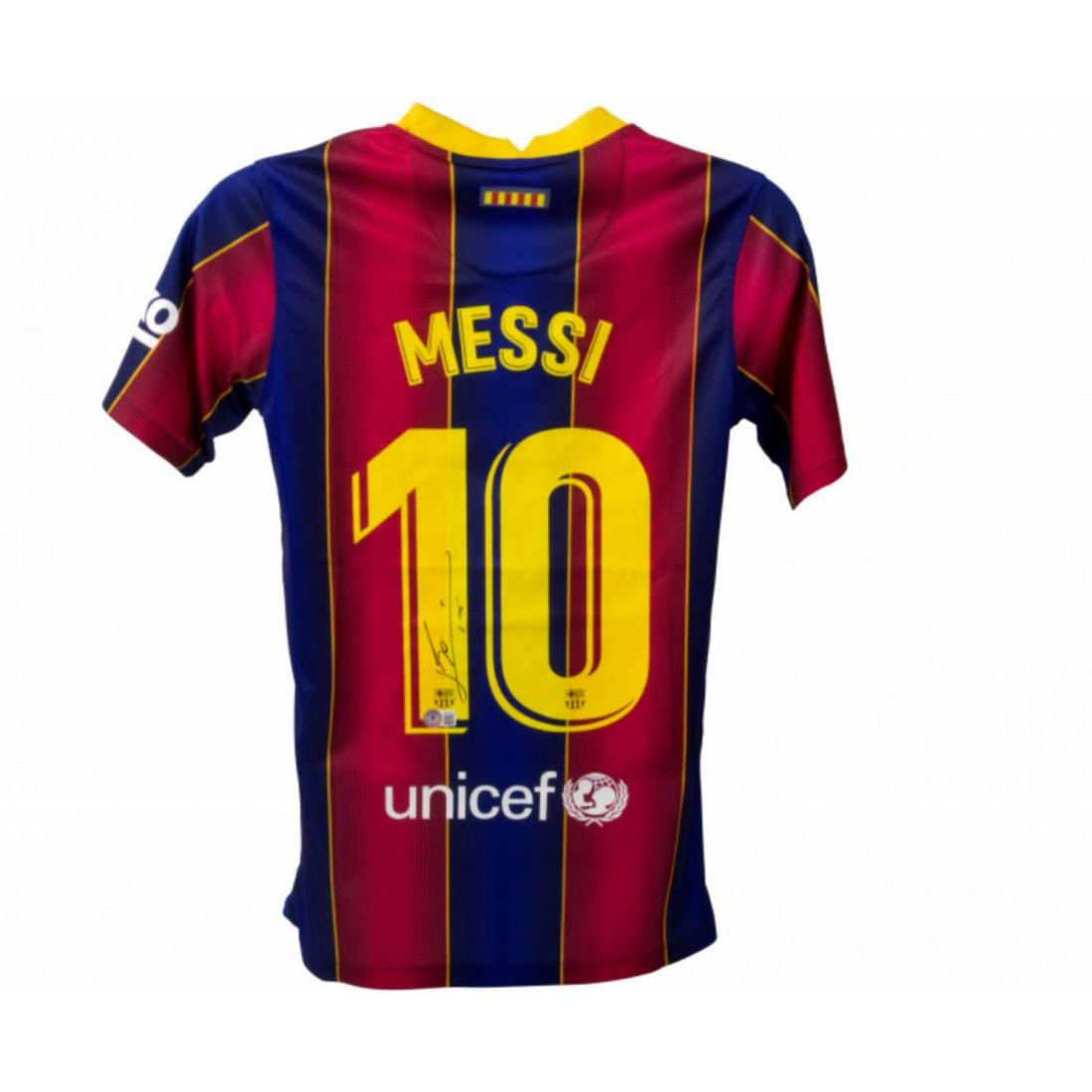 Lionel Messi Signed Barcelona Jersey (Beckett) (1 of 2)