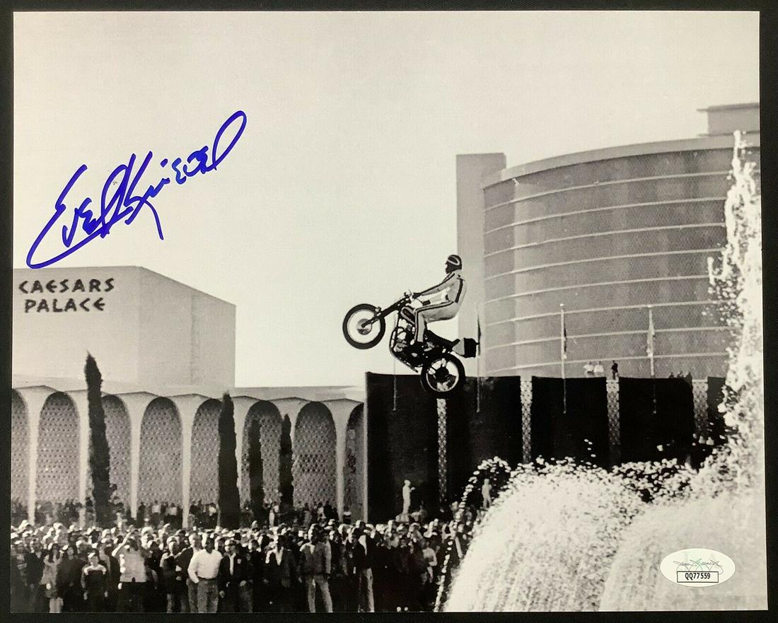 Evel Knievel Signed Photo 8x10 Caesars Palace Las Vegas (1 of 1)