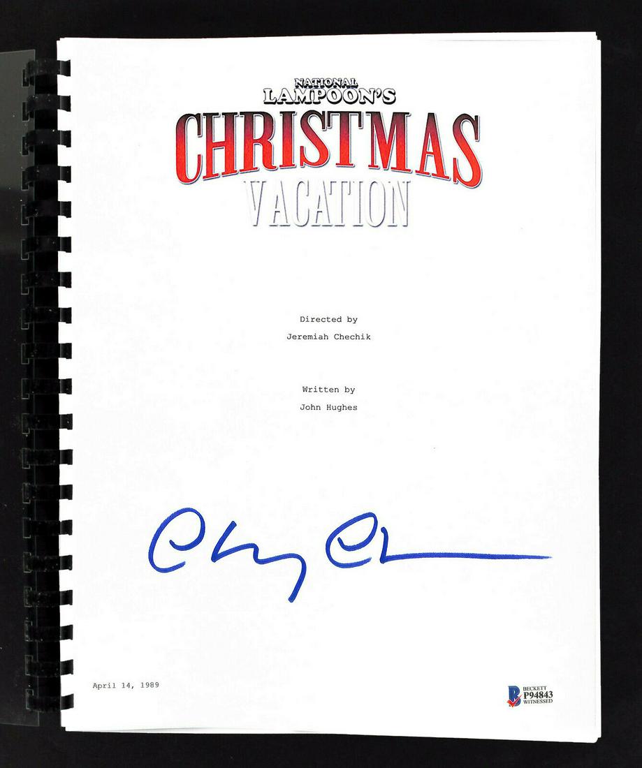 Chevy Chase Christmas Vacation Signed Movie Script (BAS (1 of 1)