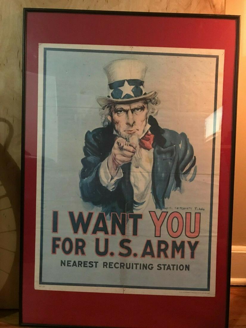 Vtg 1975 I Want You For U.S. Army Nearest Recruiting (1 of 1)