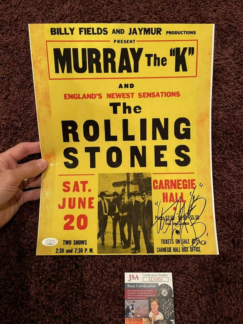 Charlie Watts Signed Autographed 11 By 14 Photo JSA (1 of 1)