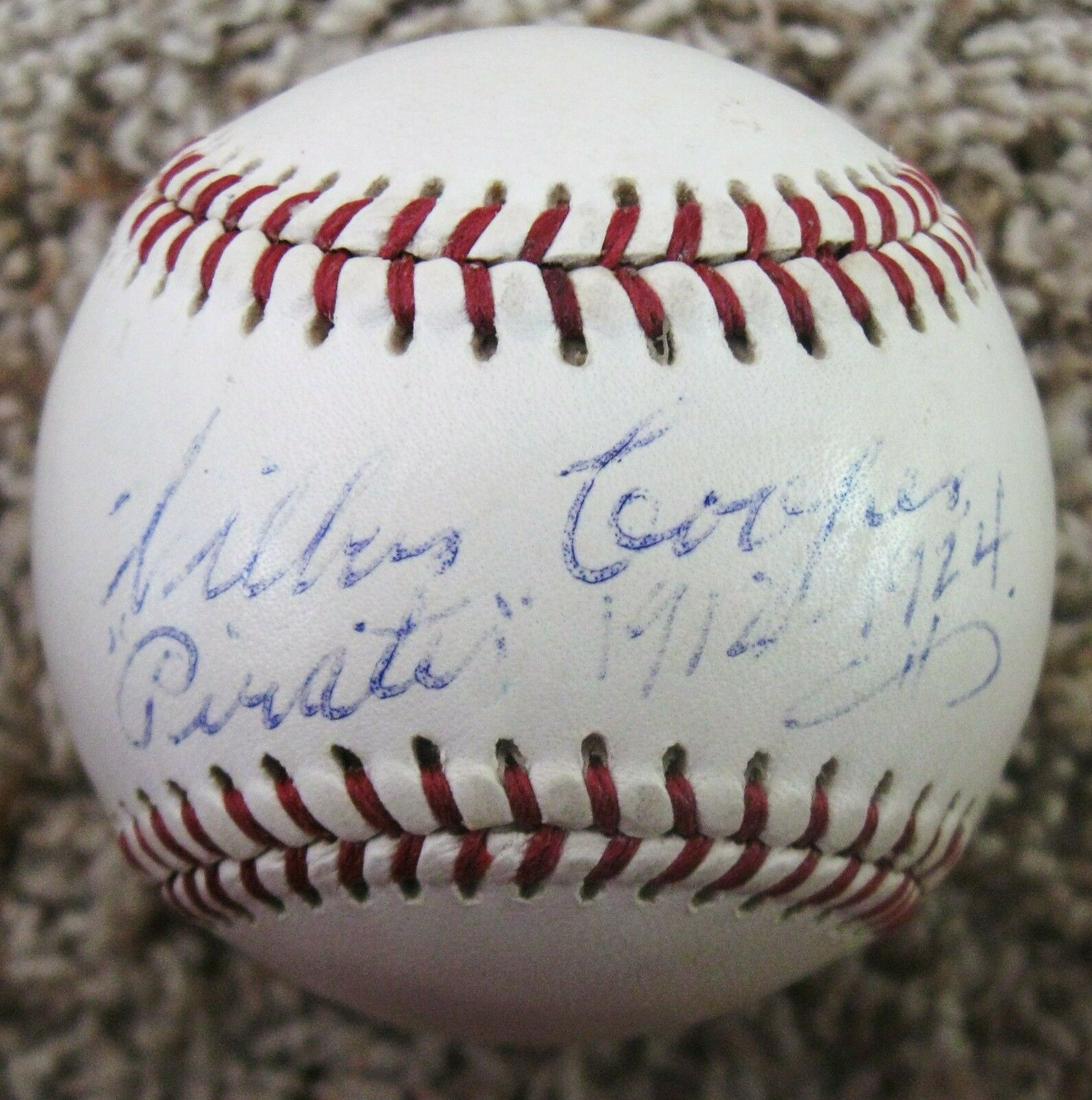 RARE Wilbur Cooper dec.73 JSA LOA Pirates 1912-1924 (1 of 2)