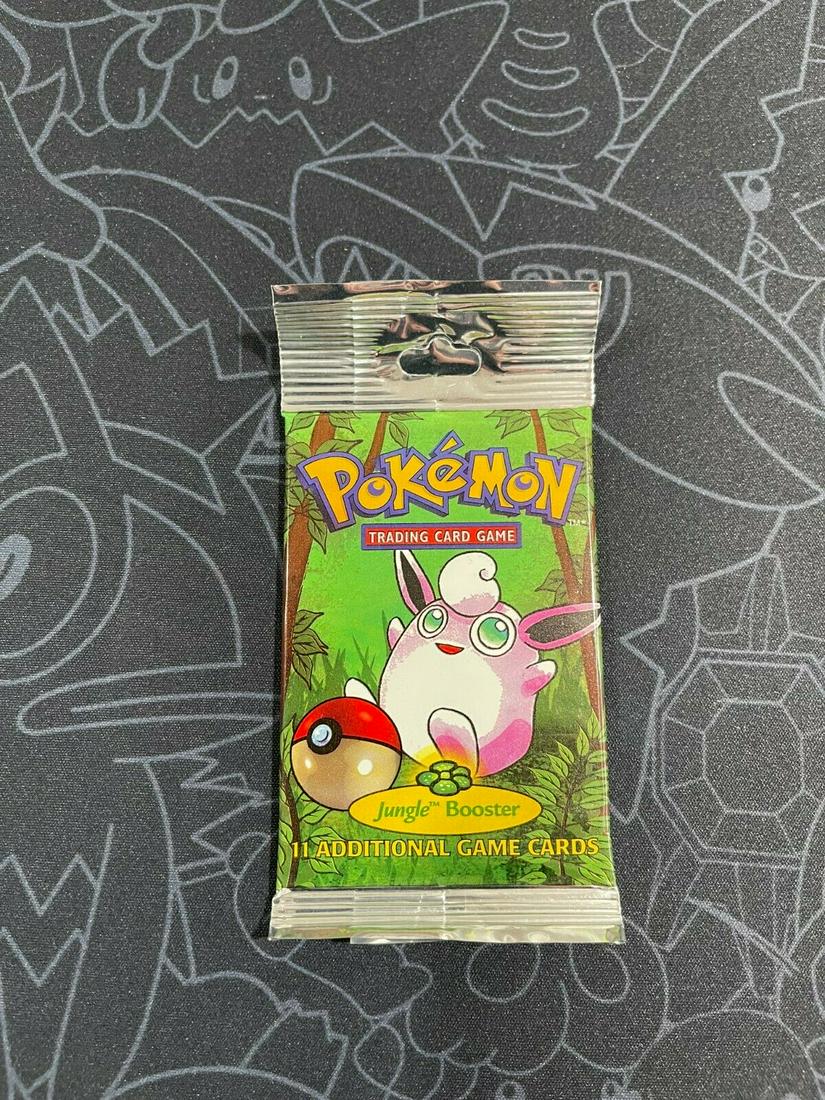 1999 Pokemon JUNGLE Long Crimp Booster Pack: 1999 Pokemon JUNGLE Long Crimp Booster Pack