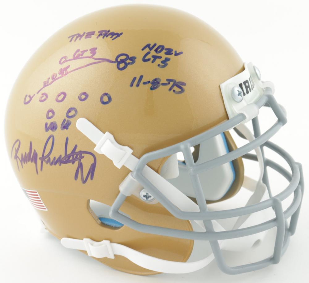 Rudy Ruettiger Signed Notre Dame Fighting Irish Mini (1 of 1)