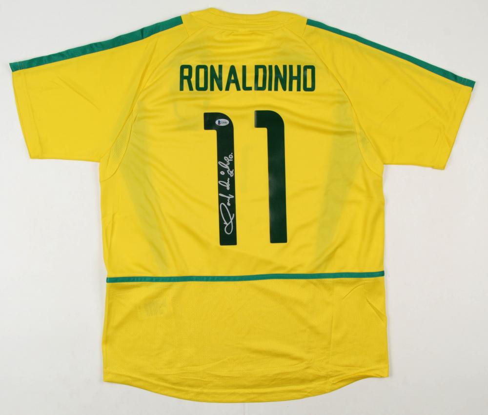 Ronaldinho Signed Jersey Inscribed "R10" (Beckett COA) (1 of 1)