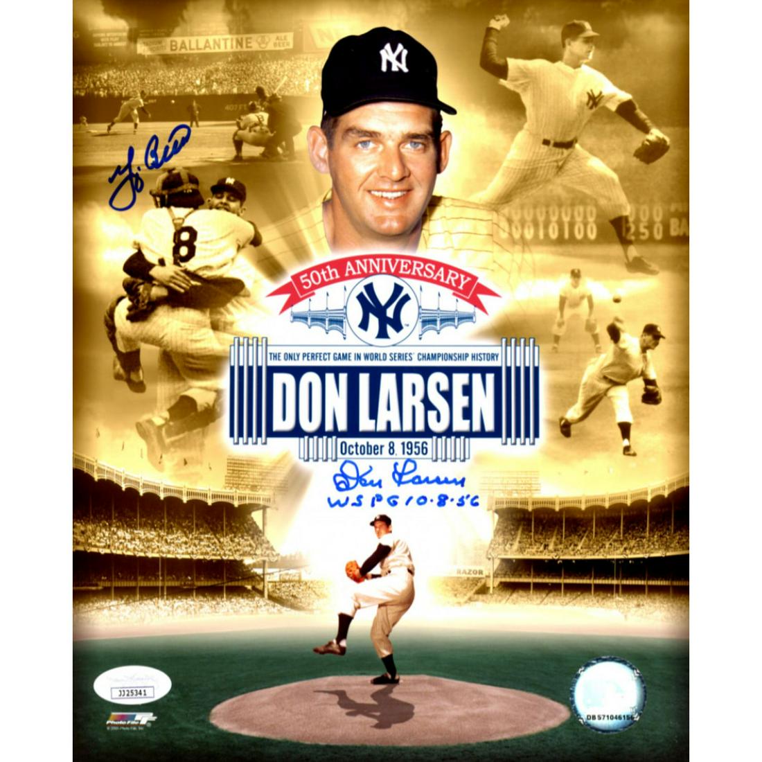 Yogi Berra & Don Larsen Signed Yankees 8x10 Photo (1 of 1)