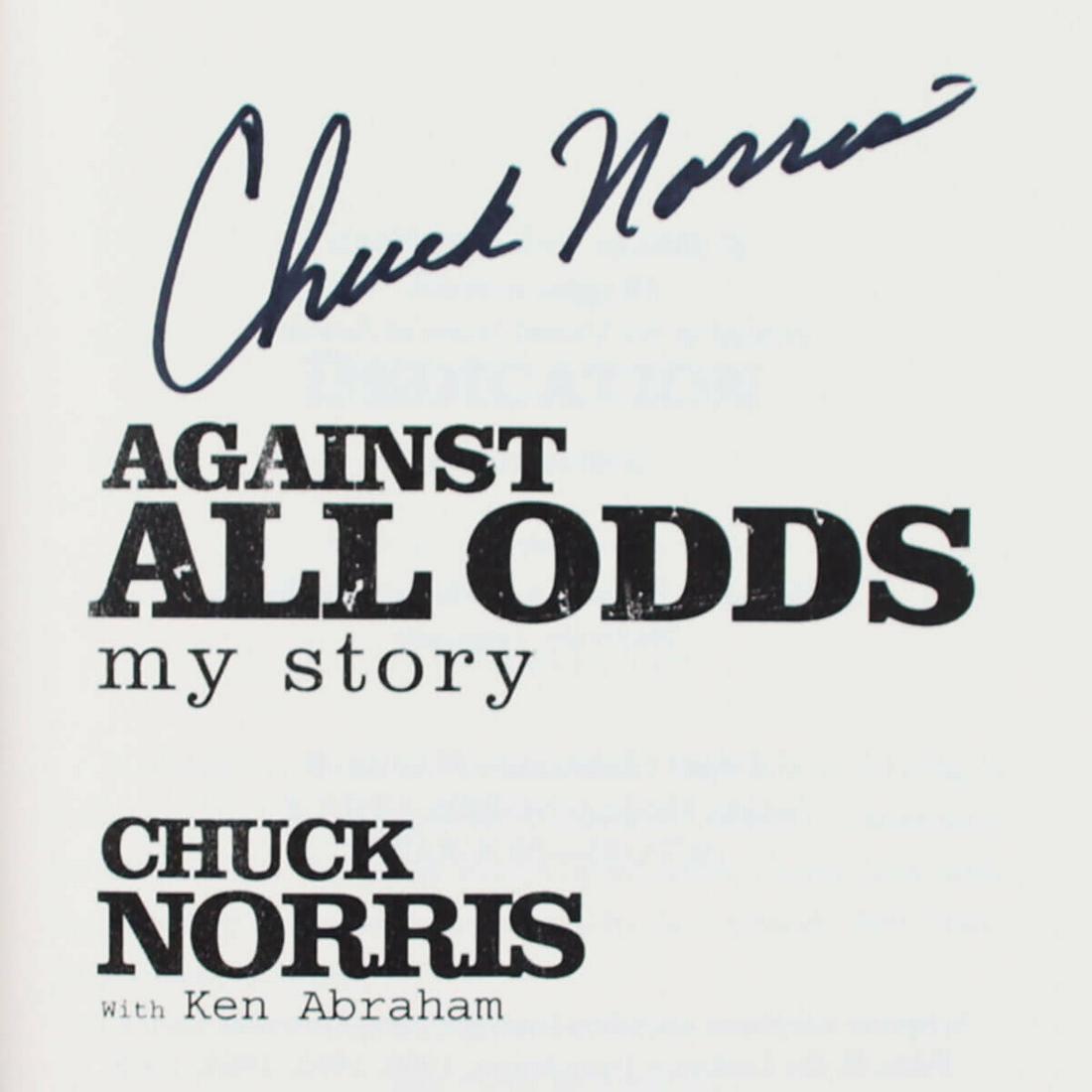 Chuck Norris Signed Book Against All Odds JSA COA (1 of 3)