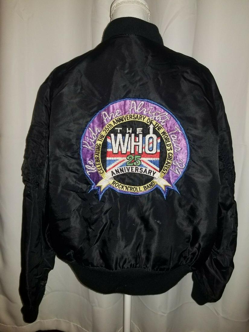 1989 Vintage The Who 25th Anniversary Jacket Roger: 1989 Vintage The Who 25th Anniversary Jacket Roger Daltrey Pete Townshend