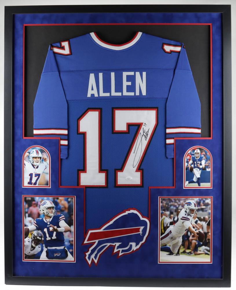 Josh Allen Signed 34x42 Custom Framed Jersey (JSA COA) (1 of 2)