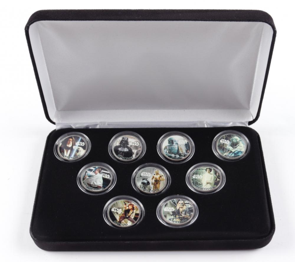 LE "Star Wars" Commemorative Coin Set with (9) Coins & (1 of 1)