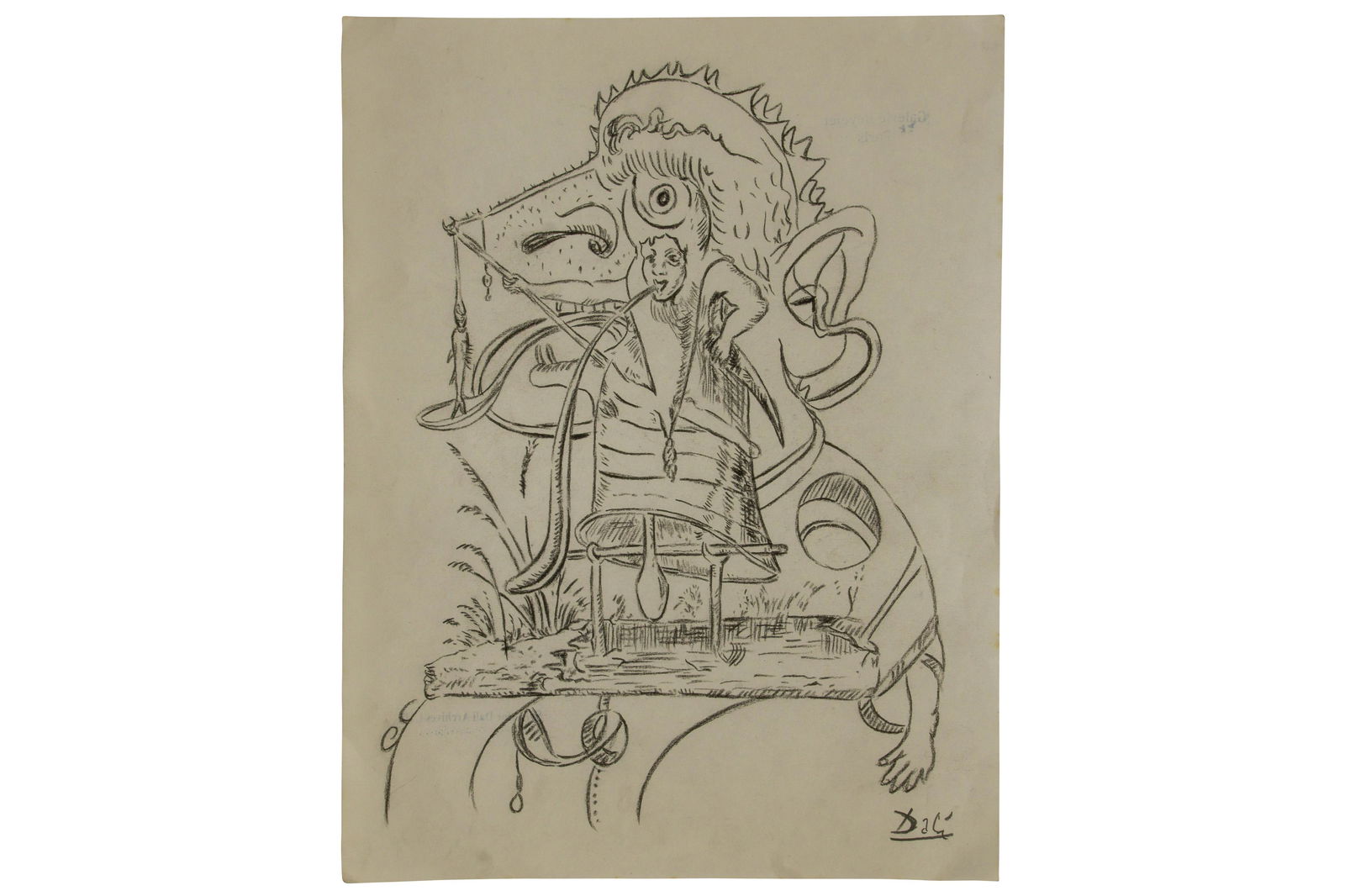 Original Vintage Hand-Signed Salvador Dali Etching with (1 of 3)