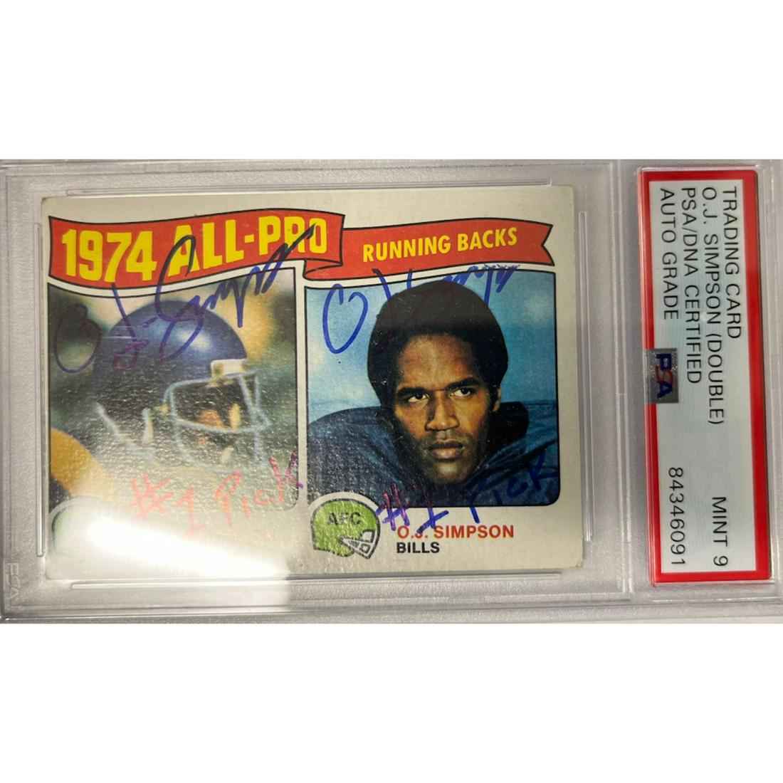 Pele Signed Topps Match Attax Psa 9 Auto