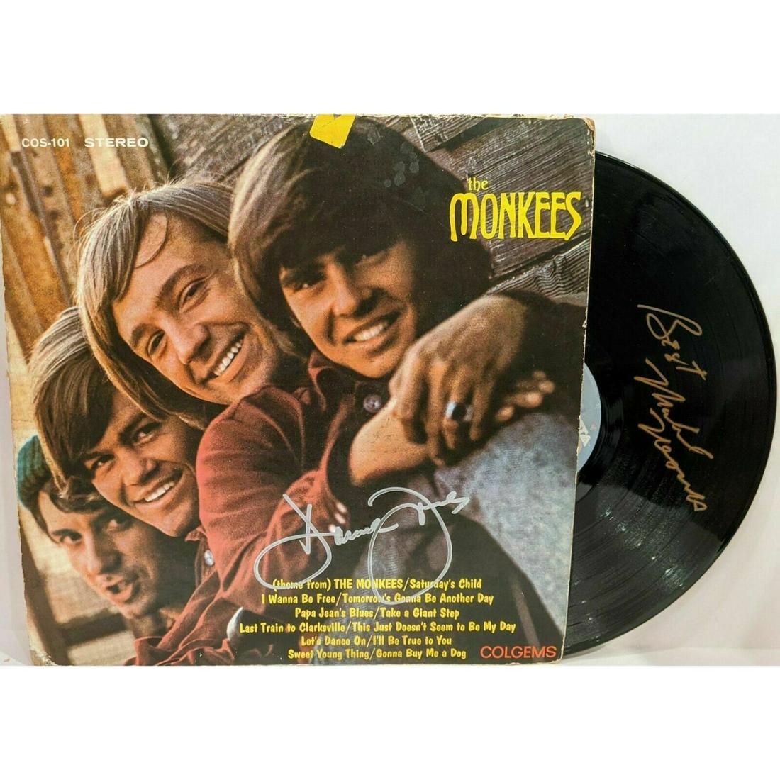The Monkees Signed LP Set Davy Jones/Micky (1 of 3)