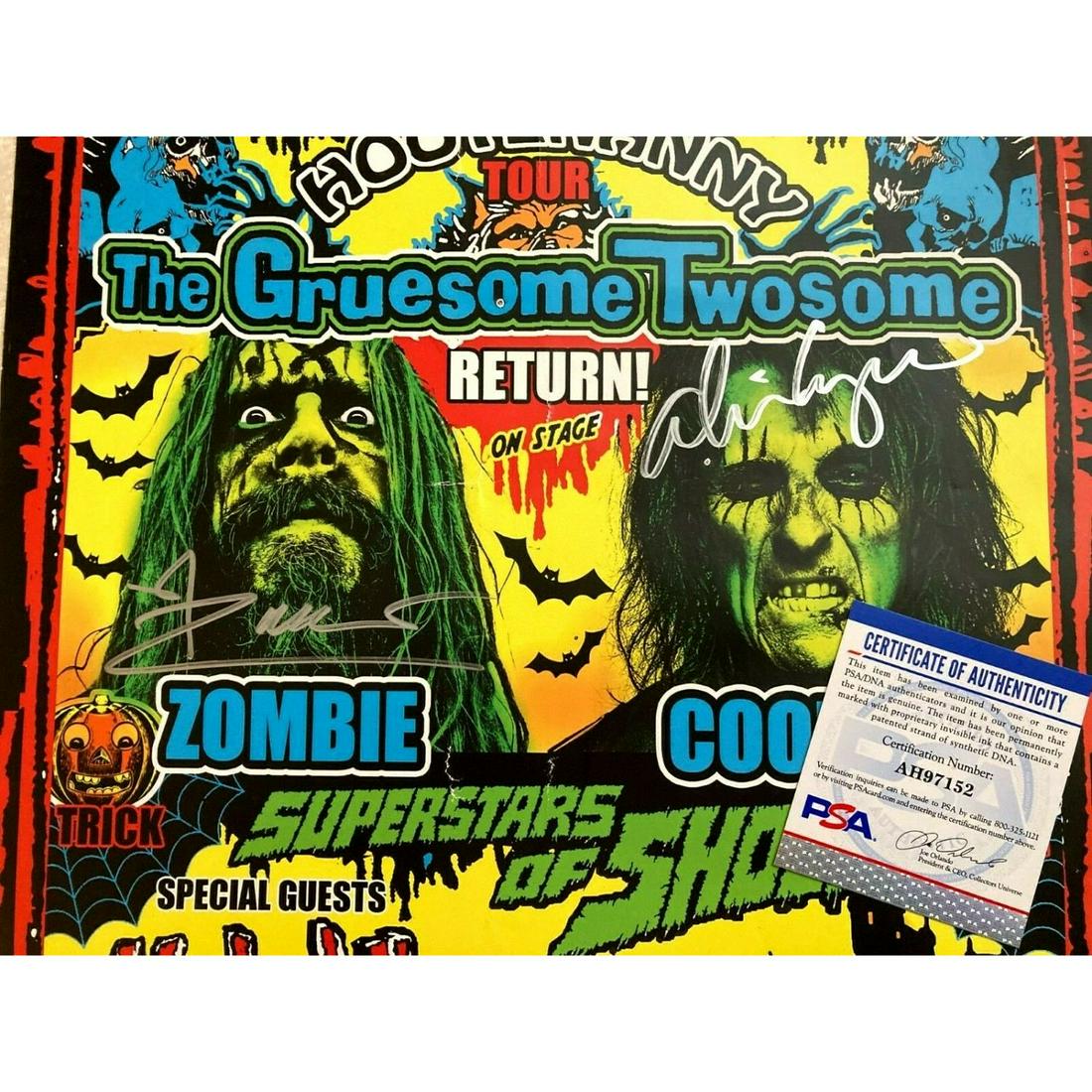 ALICE COOPER and ROB ZOMBIE Signed 12x18 HALLOWEEN (1 of 1)