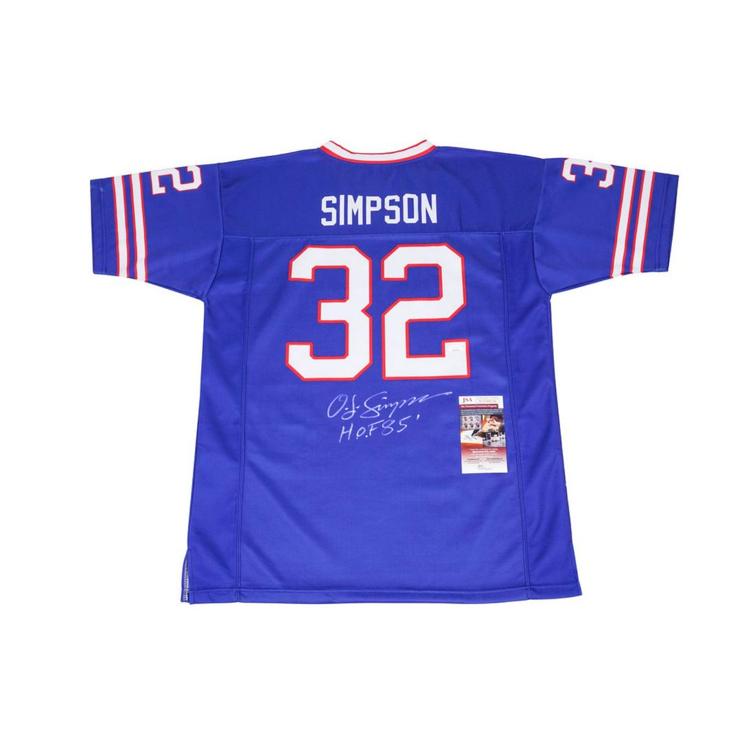 O.J. Simpson Signed Buffalo Bills Jersey (JSA COA) (1 of 1)