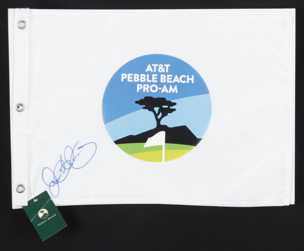 Rory McIlroy Signed Pebble Beach Golf Pin Flag (PSA LOA (1 of 1)