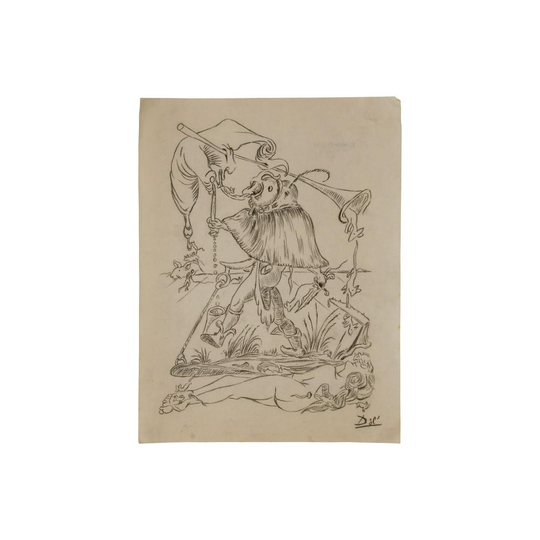 Original Vintage Hand-Signed Salvador Dali Etching with (1 of 2)